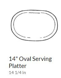 Bounty Medium Oval Platter