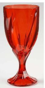 Breeze Red Water Goblet