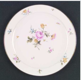 Bridal Ribbon Round Salad Plate-Noritake