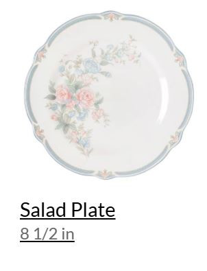 Brighton Springs Round Salad Plate - Noritake