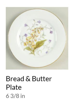 Canterbury Bread and Butter Plate - Noritake