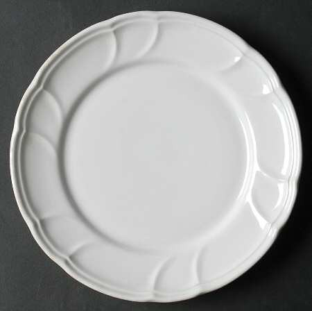 Centennial White Round Salad Plate