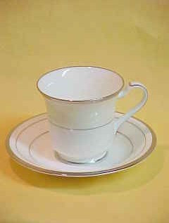 Champagne Pearls Cup and Saucer - Noritake