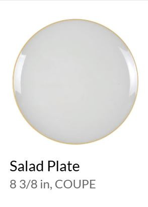 Colorwave Mustard Round Salad Plate