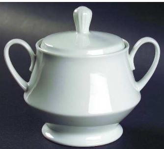 Commander White Sugar and Lid - Noritake