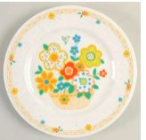 Crazy Quilt Round Salad Plate - Noritake