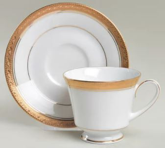 Crestwood Gold Cup and Saucer-Noritake