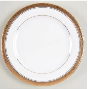 Crestwood Gold Round Salad Plate-Noritake