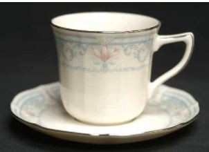 Crown Flower Cup and Saucer - Noritake