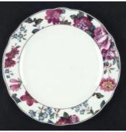 Damask Bouquet Dinner Plate