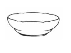 Damask Bouquet Round Vegetable or Serving Bowl
