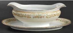 Elvira Gravy Boat and Stand - Noritake