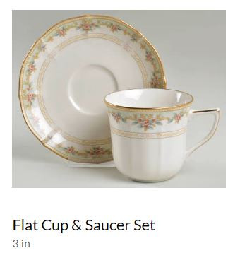 English Flowers Cup and Saucer - Noritake