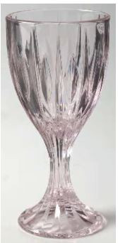 Entree Pink Wine Goblet - Noritake Crystal