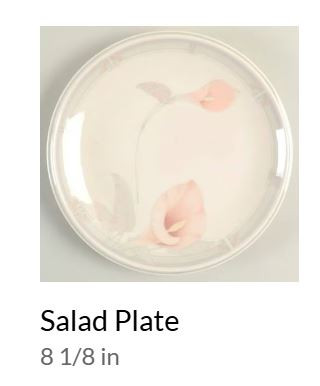 Eternal Blush Round Salad Plate-Noritake