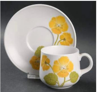 Flower Time Cup and Saucer