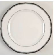 Gilded Platinum Dinner Plate