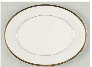 Gold And Platinum Noritake  Medium Platter