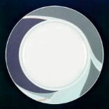 Gotham Gray Round Salad Plate