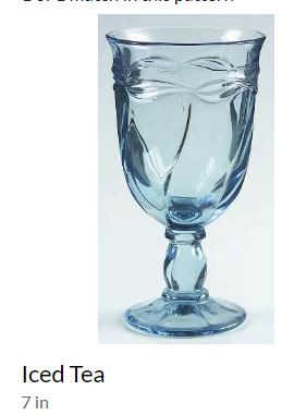 Gourmet Blue Ice Tea or Beverage - Noritake Crystal