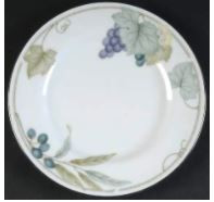 Grape Arbor Round Salad Plate
