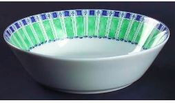 Green Icicle Round Soup Cereal Bowl