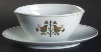 Hermitage Gravy Boat and Stand - Noritake