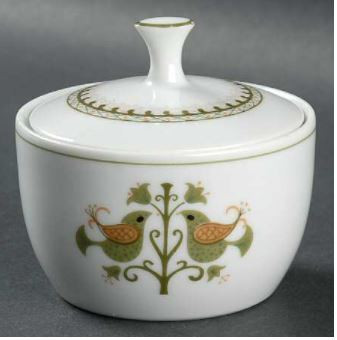 Hermitage Sugar and Lid-Noritake