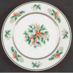 Holly Round Salad Plate