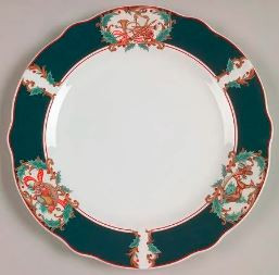 Home For Christmas Round Salad Plate