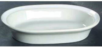 Ice Flowers Oval Vegetable or Serving Bowl