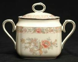 Imperial Platinum Sugar and Lid - Noritake