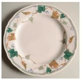 Ivory And Sienna Dinner Plate