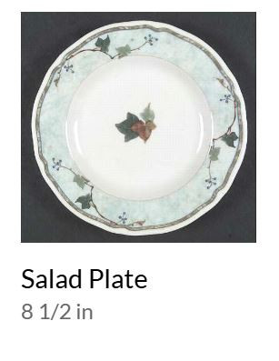 Ivy Grove Round Salad Plate-Noritake