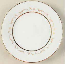Jacqueline Round Salad Plate-Noritake
