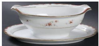 Jean Gravy Boat and Stand - Noritake