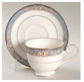 Lamelle Cup and Saucer - Noritake