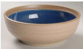 Madera Blue Round Soup Cereal Bowl - Noritake