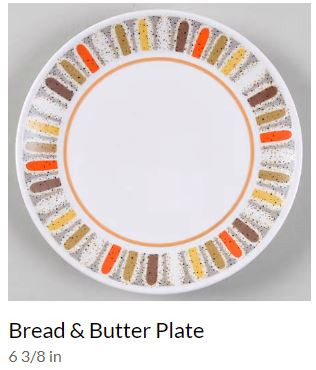 Mardi Gras Round Salad Plate