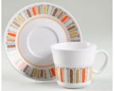 Mardi Gras Cup and Saucer - Noritake