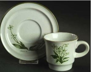 Mountain Flowers Cup and Saucer - Noritake