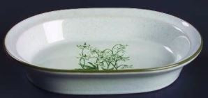 Mountain Flowers Mediucm Oval Vegetable