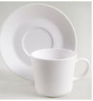 Pearl White Cup and Saucer