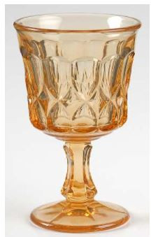 Perspective Amber Wine Goblet