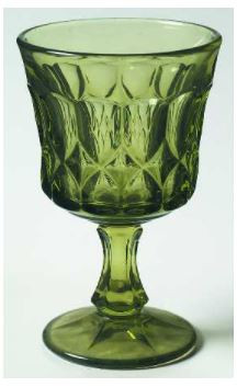 Perspective Green Wine Goblet - Noritake Crystal