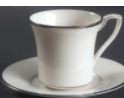 Platinum Serenade Cup and Saucer - Noritake