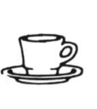 Quadrangle Cup and Saucer-Noritake