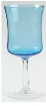 Rainbow Blue Water Goblet