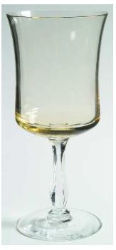 Rainbow Topez Water Goblet - Noritake Crystal