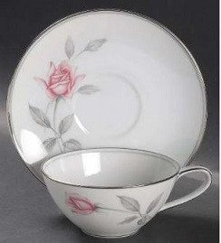 Rosemarie Cup and Saucer-Noritake